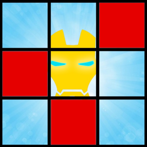 Slide Puzzle Superhero Picture Art For Fun iOS App