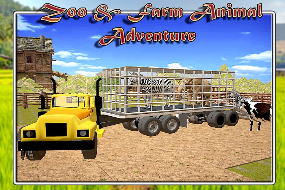Zoo Transporter Fun 2016 – Jungle animals Vs Farm Animal Mayhem screenshot 2