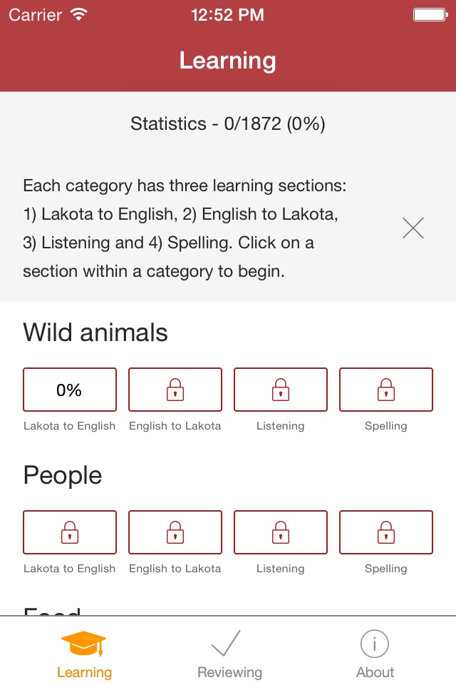 Lakota Vocab Builder screenshot 2