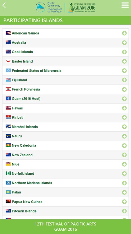 Official FestPac Guam 2016 App