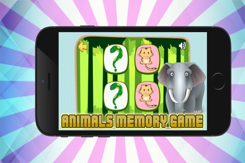 Wild Animals Memory - Matching Games For Kids screenshot 2