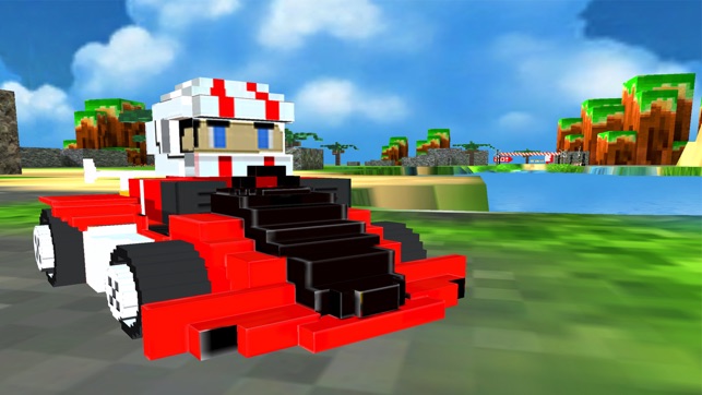 3D Super Block Kart - Blocky Pixel Go-Kart Road Racing Game (圖1)-速報App