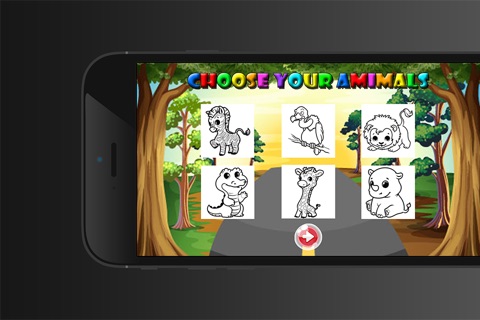 Kids Coloring Book Zoo - Educational Learning Games For Kids And Toddler screenshot 2