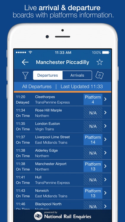 myTrains Pro train times and tickets