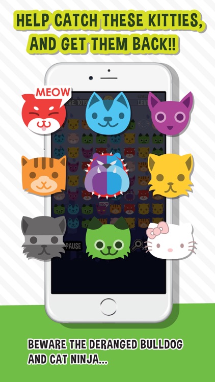 Kitty Matching - Help us catch adorable kitten in match 3 puzzle games