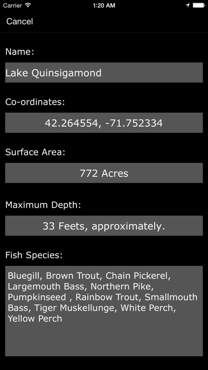 Massachusetts: Lakes and Fishes