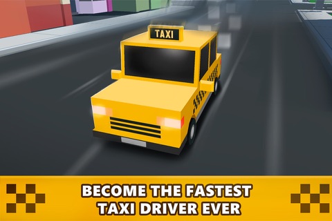 Pixel Loop Taxi Race 3D Full screenshot 4