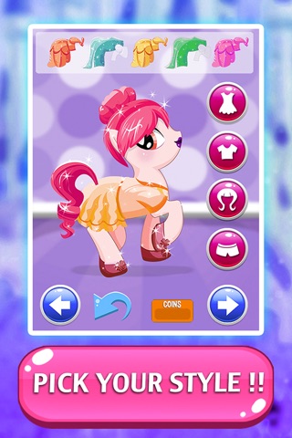High My Monster Pony princess Dress-Up - After makeover queen dolls frozen white games for girls screenshot 4