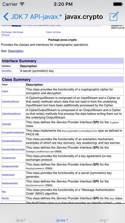 Java Platform, Standard Edition 7 API Specification screenshot-3