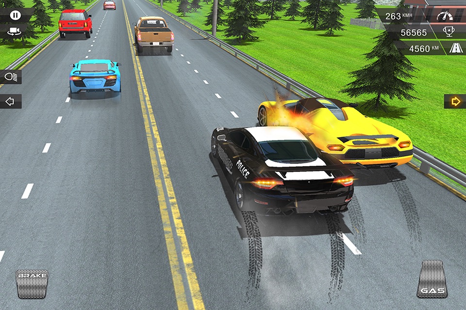 Racing In Police Car screenshot 3