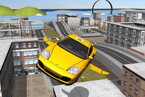 Flying Taxi Car Driver 3D Simulator screenshot 3