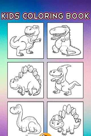 Dino Coloring Book - Dinosaur Drawing Pages and Painting Educational Learning skill Games For Kid & Toddler screenshot 2