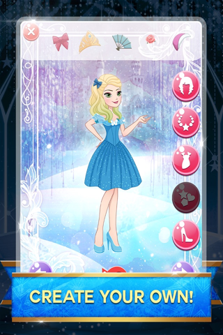 " Snow fall princess High-land " Dress-up : The Ever queen sister after fever games screenshot 4