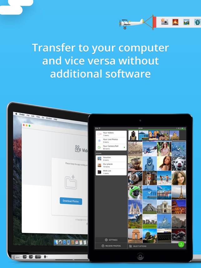 ‎Photo Transfer 3.0 wifi - share and backup your photos and videos Screenshot