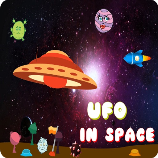 UFO in Space Icon