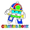 Preschool Coloring Game for All RobotCar Edition