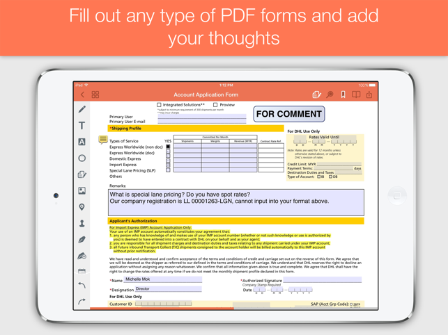 ‎PDF Forms Screenshot