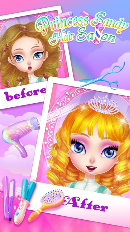 Princess Sandy-Hair Salon screenshot-4