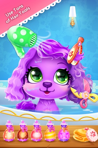 Princess Pet Hair Salon - Royal Birthday Party Makeover screenshot 2