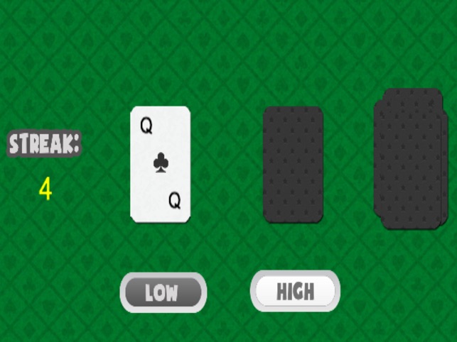High Low Card On The App Store