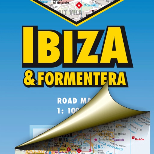 Ibiza. Road map icon