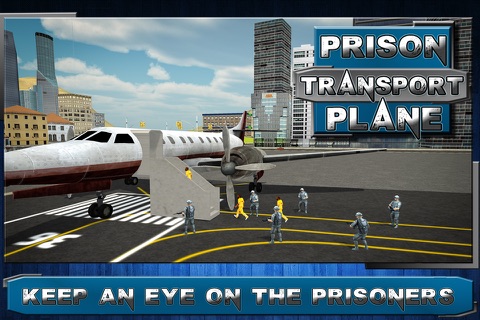 Jail Criminal Transport Air Craft Simulator 3D screenshot 4