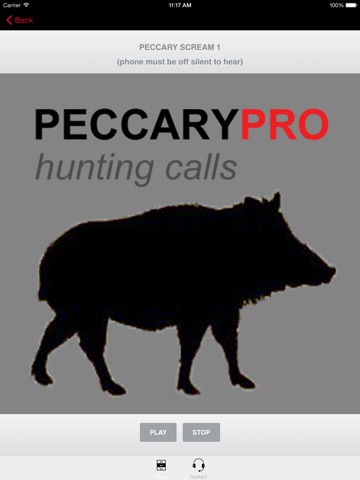 REAL Peccary Calls and Peccary Sounds for Hunting -- (ad free) BLUETOOTH COMPATIBLE screenshot 4