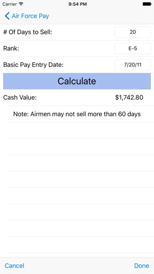 Air Force Pay Calculators(圖5)-速報App