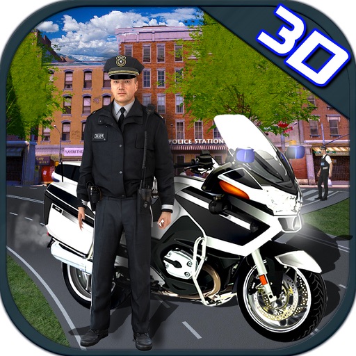Police Bike Crime City Chase Icon