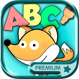 Color and Paint Zoo alphabet - English ABC Learning game for kids Premium