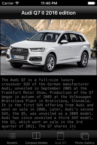 CarSpecs Audi Q7 II 2016 screenshot 4