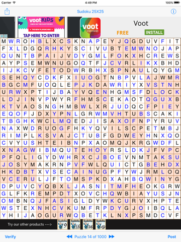 Sudoku 25x25 screenshot 4
