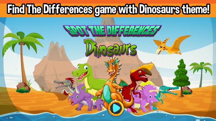 Dinosaurs Spot the Differences Game