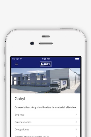 Gabyl, comercialización y distribución de material eléctrico screenshot 3