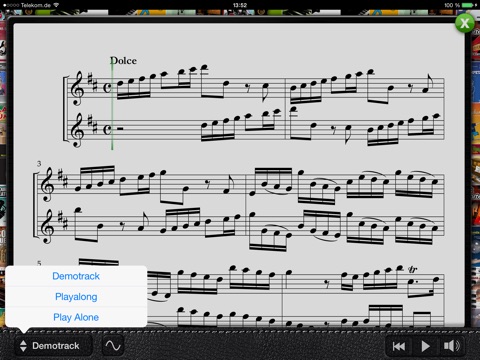 Telemann Sonata 3 (Dmaj) screenshot 3