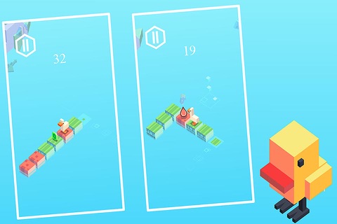 Crossy River:Risky Bird  - Tap Jump Endless Arcade Game screenshot 3