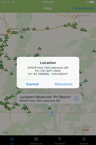 Oregon – Camping & RV spots screenshot 4