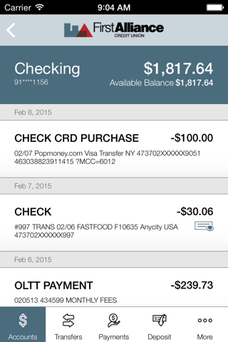 First Alliance Credit Union screenshot 4