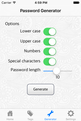 Password Cube - náhled