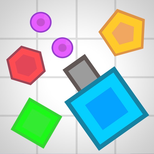 Tank War - Geometry Go Shot Color Dot.IO iOS App