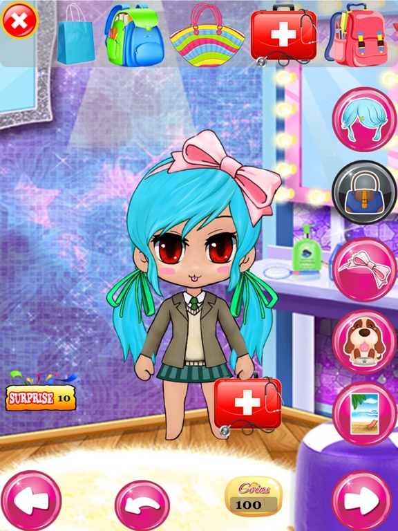 Dress Up Chibi Character Games For Teens Girls & Kids Free - kawaii style  pretty creator princess and cute anime for girl | App Price Drops