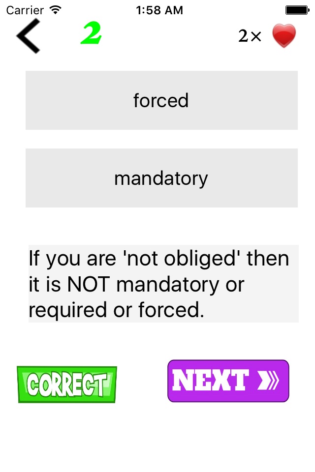 Learn English rules with fun quiz (no internet needed) screenshot 4