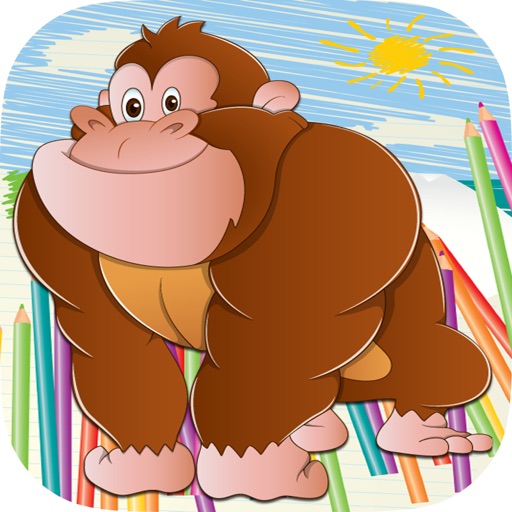 Animals and Zoo Coloring Book Pages - Jungle Color and Paint Free Game For Kids icon