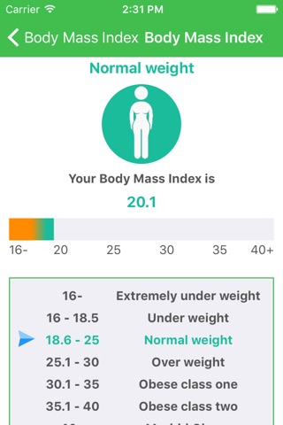 Health calculator: weight, BMI screenshot 4