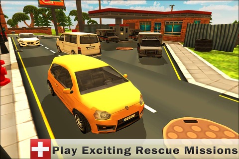 Emergency 911 Ambulance Driver 3D - Rescue Patients and Drive them to nearest Hospital screenshot 4