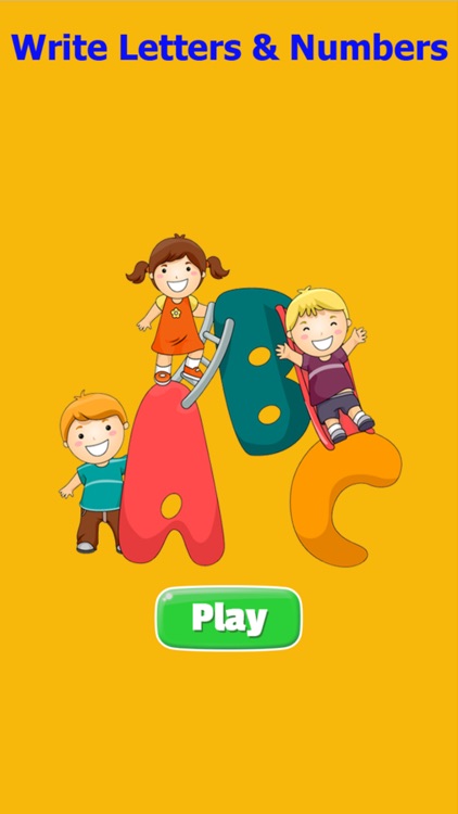 letter abc & 123 for kids : learn to write letters and numbers