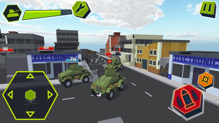 Cube Tanks - Blitz War 3D screenshot-3