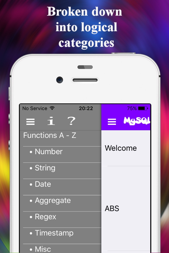 MySQL Functions Reference Free screenshot 2