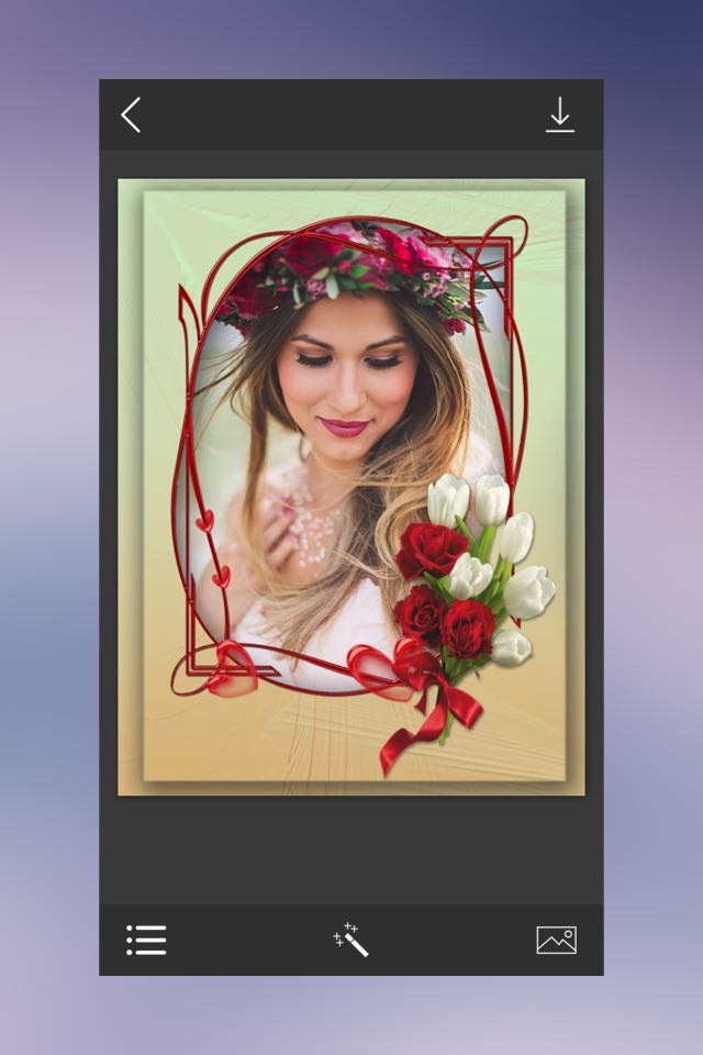 Love Flower Photo Frame - Photo frame editor screenshot 4