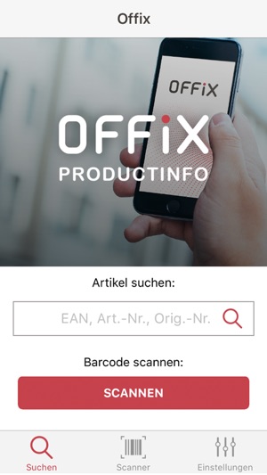 OFFIX App - Productinfo